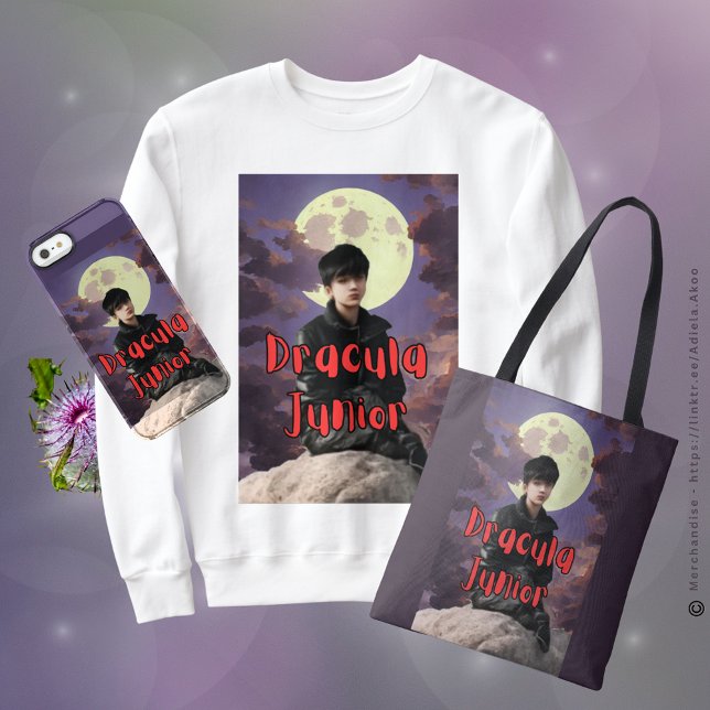 Dracula Junior Sweatshirt by Poet Adiela Akoo (DJ Sweatshirt, Tote & Phone Cover designed by Poet Adiela Akoo. Browse my store for more gr8t finds!)