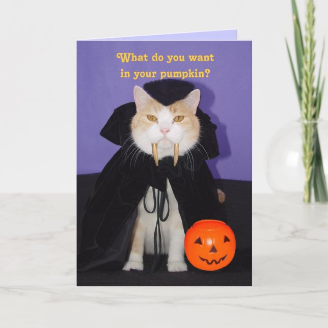 Dracula Kitty Card (Front)