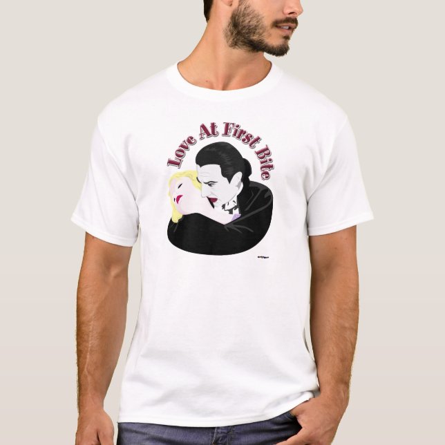 Dracula, Love At First Bite T-Shirt (Front)