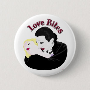 Dracula, Love Bites 6 Cm Round Badge