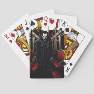 Dracula on the Subway Playing Cards