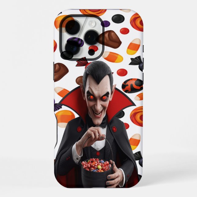 Dracula’s Halloween Candy iPhone Case (Back)