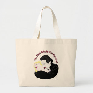 Dracula, The First Bite Is The Sweetest Large Tote Bag