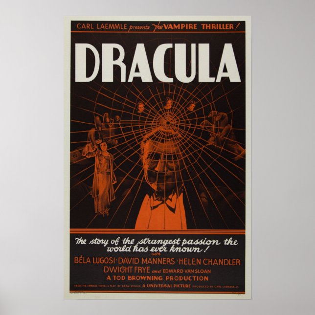 Dracula Vintage movie poster (Front)
