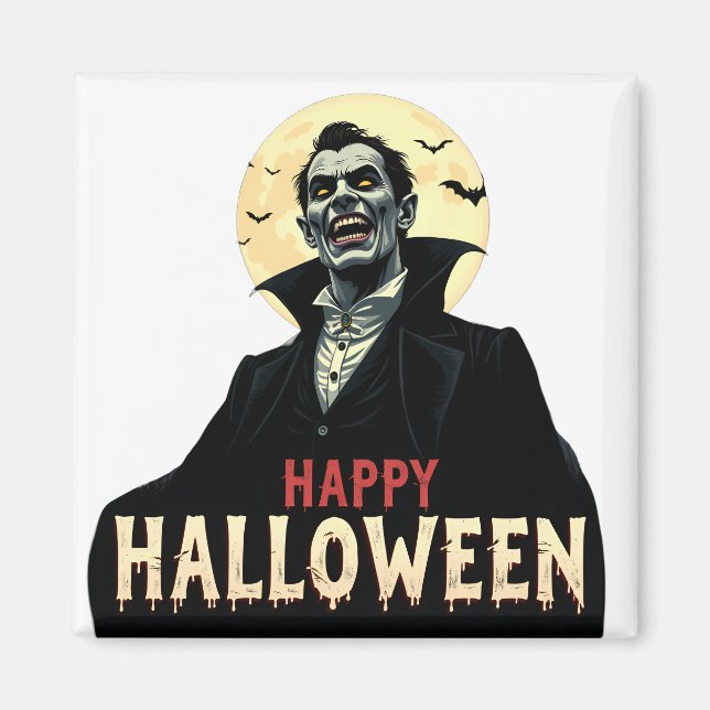 Dracula Wishes You a Spooky Night Magnet (Front)