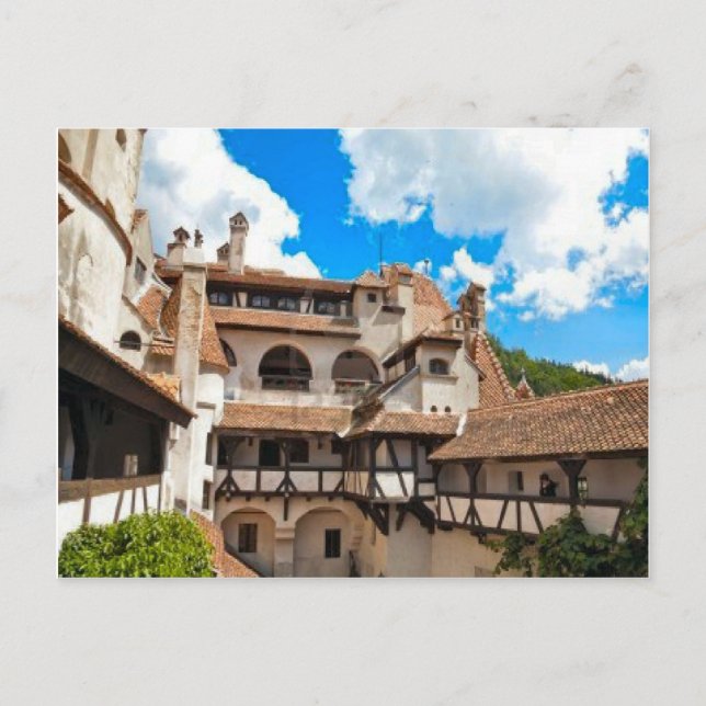 Dracula's Castle, Bran, Inside the walls Postcard (Front)