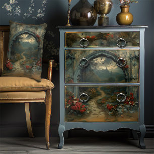 Dracula's Castle Gothic Arch Vampirecore Tissue Paper