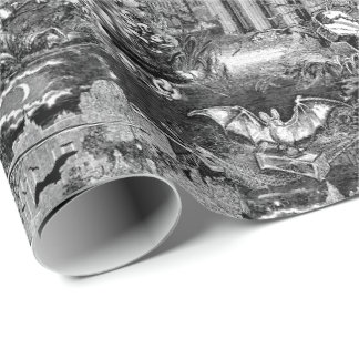 Dracula's Castle Vampire Crypt Gothic Victorian Wrapping Paper
