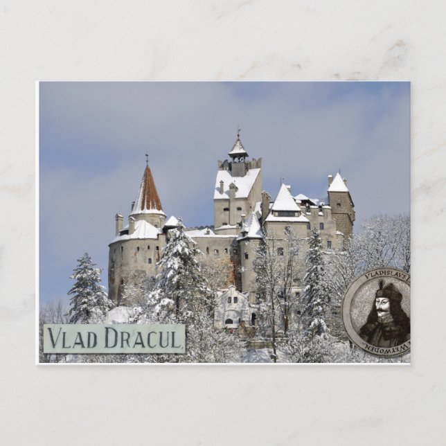 Dracula's castle, winter postcard (Front)