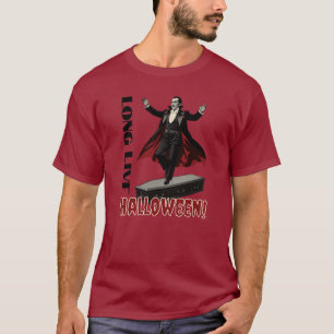 Dracula's Dance on a Coffin: Long Live Halloween T-Shirt