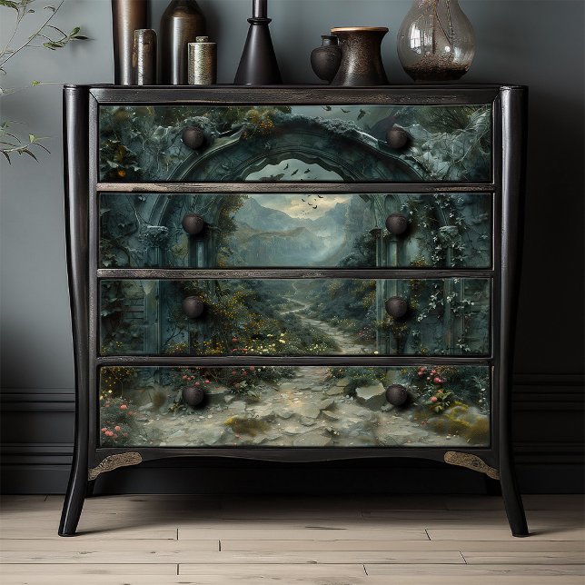 Dracula's Mysterious Castle Gothic Tissue Paper (Creator Uploaded)