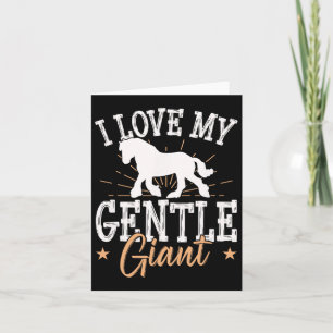 Draft Horse Meme Design For A Clydesdale Rider  Card