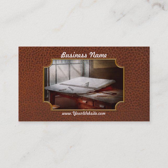 Drafting - Before computers existed Business Card (Front)