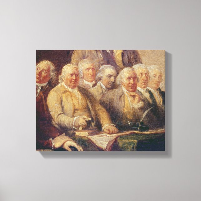 Drafting the Declaration of Independence Canvas Print (Front)