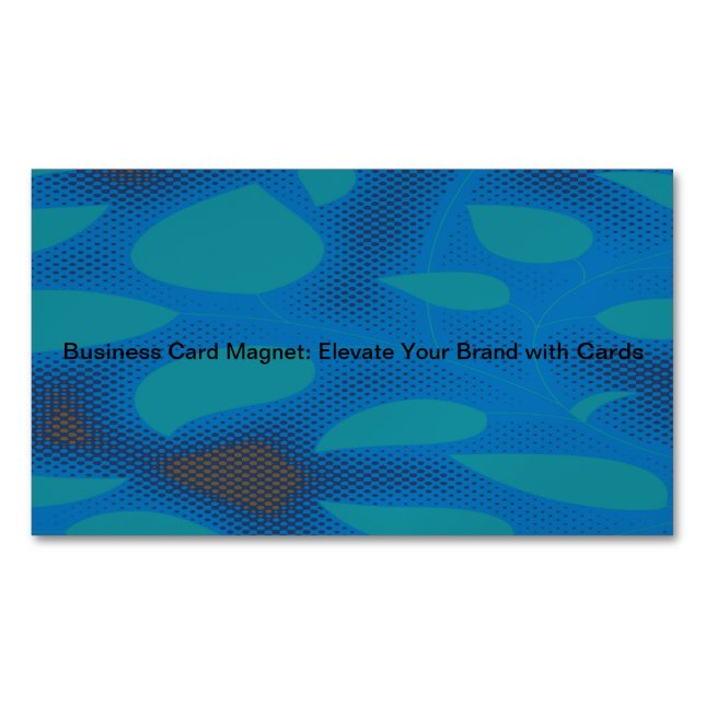 Drag & Drop Custom Image Here Magnetic Business Card (Front)