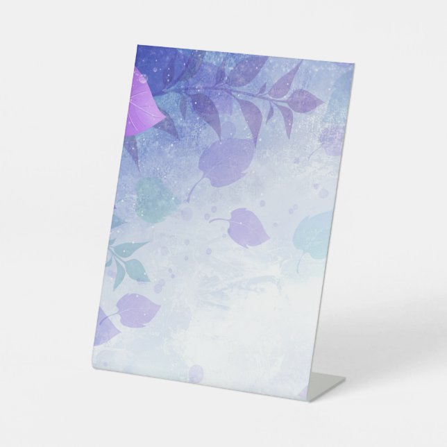 Drag & Drop Custom Image Here Pedestal Sign (Front)