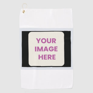 Drag & Drop Custom Logo Here Golf Towel
