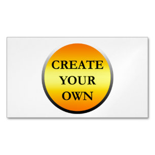 Drag & Drop Custom Logo Here Magnetic Business Card