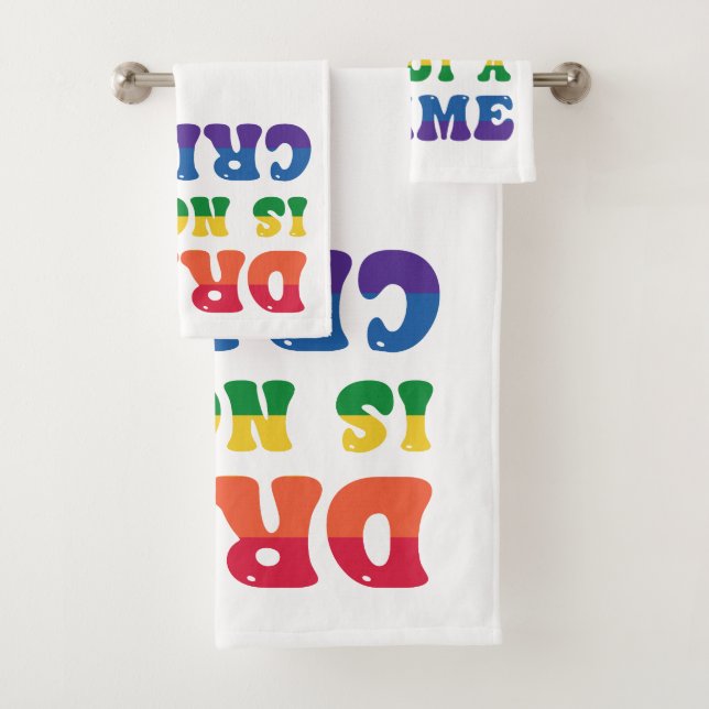 Drag Is Not A Crime Towel Set (Insitu)