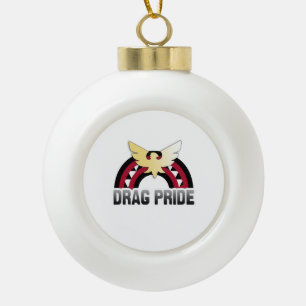 Drag Pride Ceramic Ball Christmas Ornament