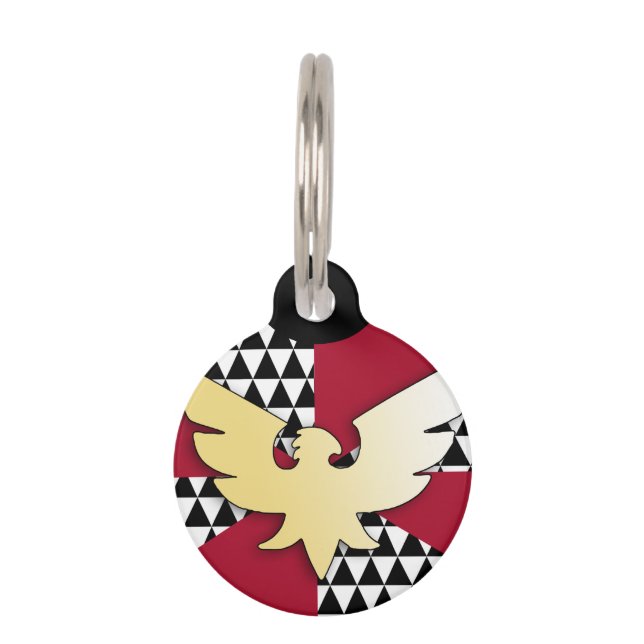Drag Pride Flag Pet Tag (Front)