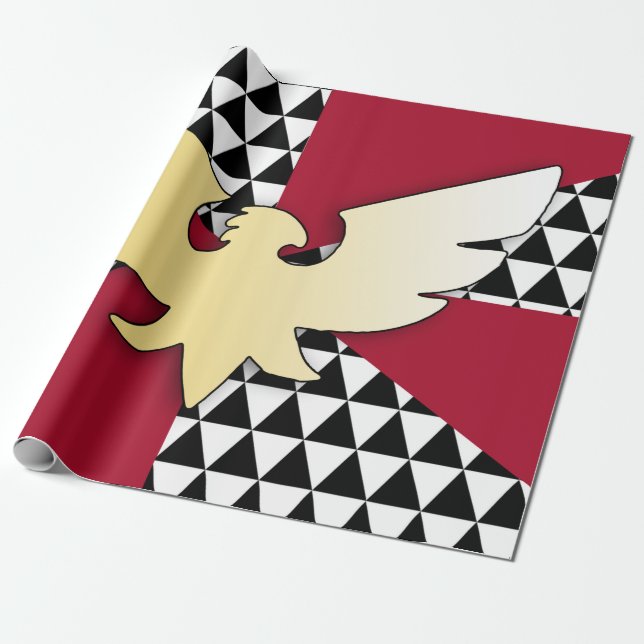 Drag Pride Flag Wrapping Paper (Unrolled)