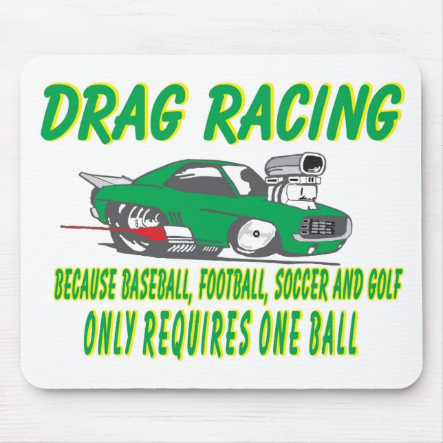 drag racing 1 mouse pad (Front)