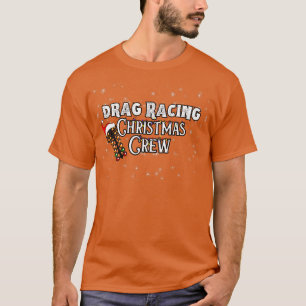 Drag Racing Christmas Crew Santa Christmas Lights T-Shirt