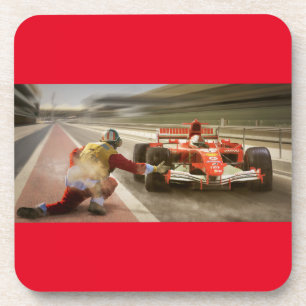 Drag Racing coasters. Set of six. Coaster
