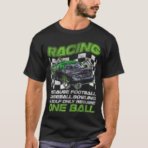 Drag Racing Race Car Retro Vintage Racing Because T-Shirt