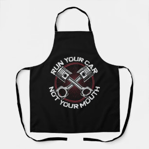Drag Racing Race Car Vintage Run Your Car Not Your Apron
