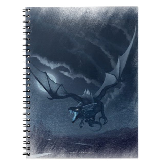 Dragão Alado Spiral Notebook (Front)