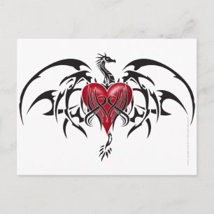 Dragão Tribal Postcard