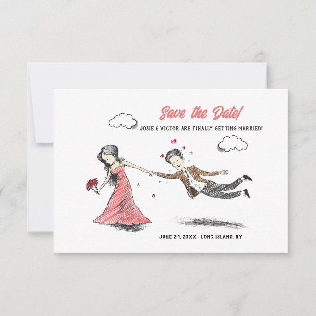 Dragging Him To The Altar Save the Date (Front)