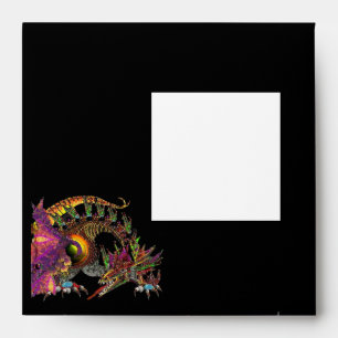 DRAGO ,black white blue pink violet Envelope