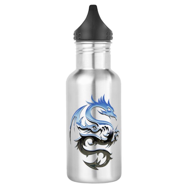 Dragon 18 oz. White 532 Ml Water Bottle (Left)