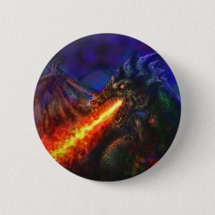 Dragon #1 6 cm round badge