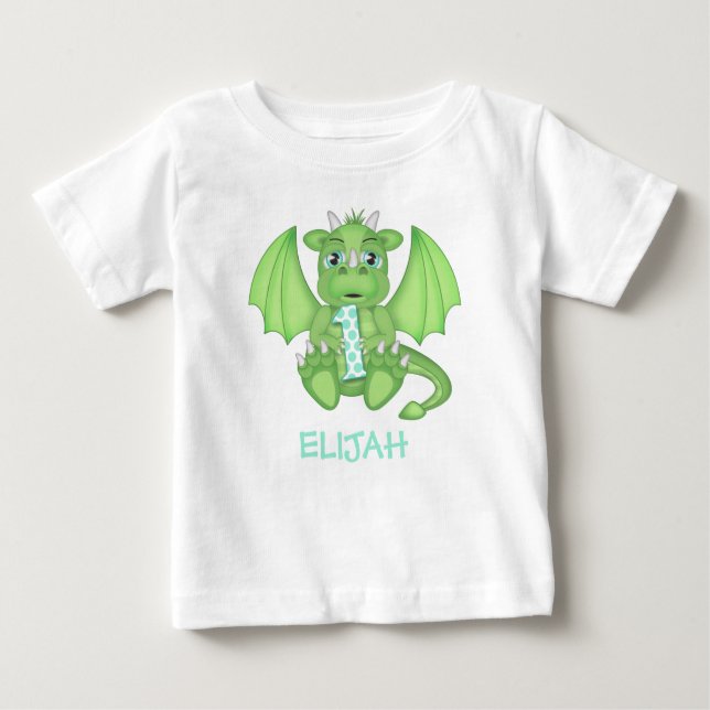 Dragon 1st Birthday Shirt - Personalised (Front)
