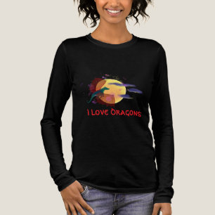 dragon against the moon Tri-Blend shirt