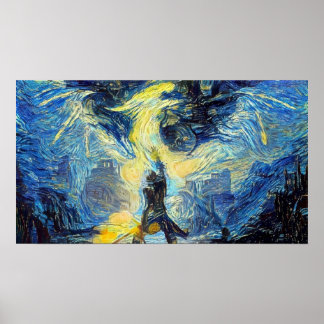 Dragon Age Inquisition Starry Night Poster