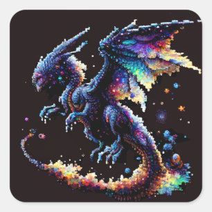Dragon Air Elemental Square Sticker