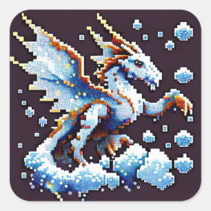 Dragon Air Elemental Square Sticker
