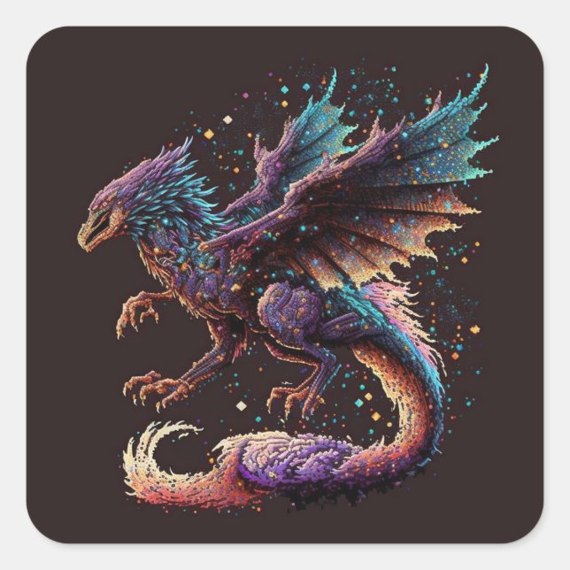 Dragon Air Elemental  Square Sticker (Front)