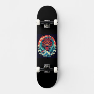 Dragon Among the Waves Skateboard