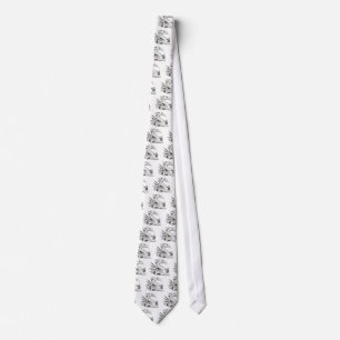 dragon and boy black and white tie
