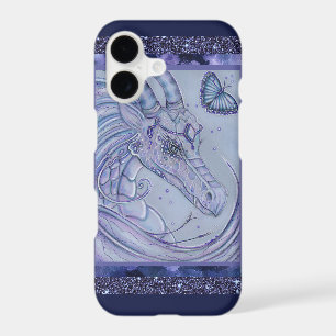 Dragon and butterfly fantasy art by Renee Lavoie