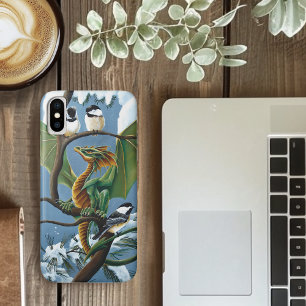 Dragon and Chickadees  Case-Mate iPhone Case