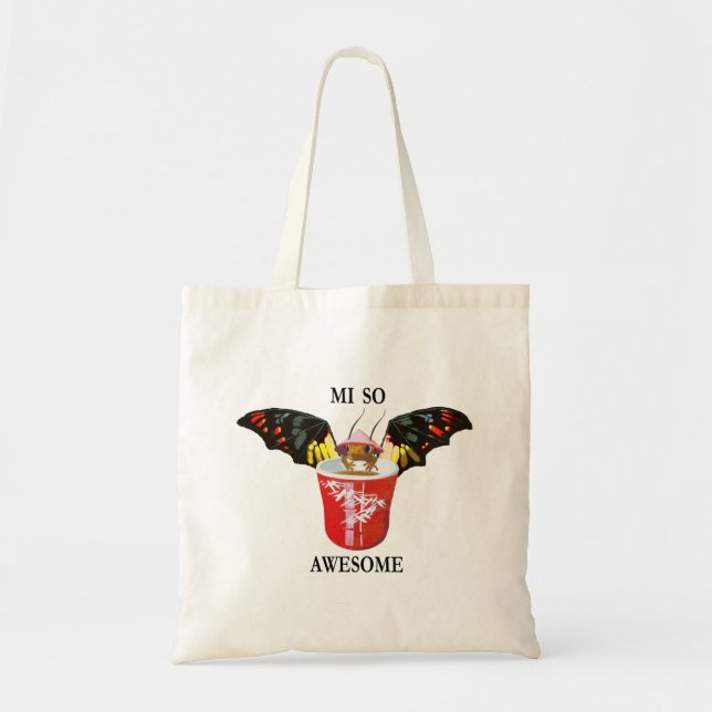 Dragon and Chinese Cup Tote Bag (Front)