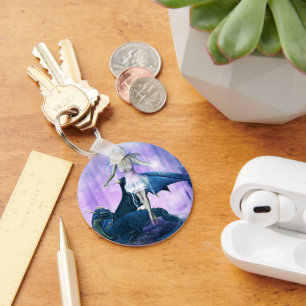 Dragon And Fairy Key Ring