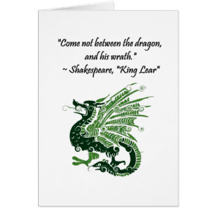 Dragon and His Wrath Shakespeare King Lear Cartoon